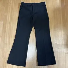 Lサイズ　黒 フレアパンツ サイドポケット付き