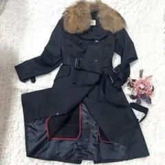 美品 ROPE ロペ 3wayトレンチコート ラクーンファーライナー付 38