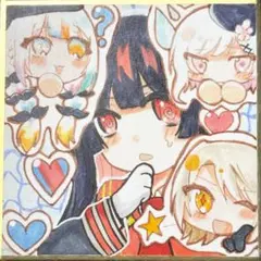 【手描きイラスト】 魔法少女ノ魔女裁判 まのさば 二階堂ヒロ