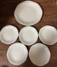 GIVENCHY ジバンシィ 皿 プレート 6枚セット 白 緑 花柄