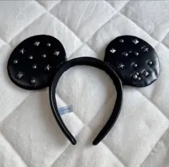 【即日発送可能】スタッズ付きミッキーマウス耳カチューシャ