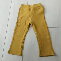 ベビー パンツ 80cm マスタード ポケット付き 男女兼用 保育園着