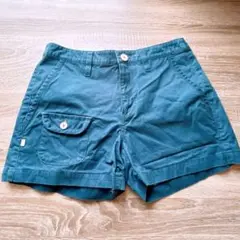 92 ジャックバニー ショートパンツ Dカン付き パーリーゲイツ S 青