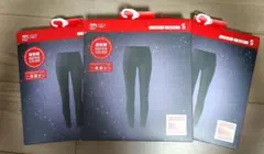 3 xユニクロ HEATTECH ULTRA WARM レギンスブラック S