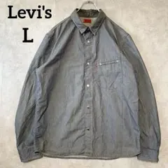 リーバイス L 長袖デニムシャツ レッドタブ エンジニアードジーンズ