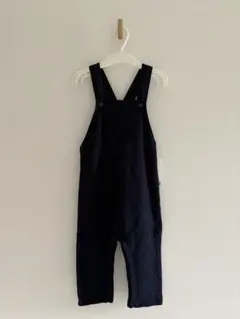 新品　未使用　プチバトー　キルティング　サロペット　ネイビー　95cm
