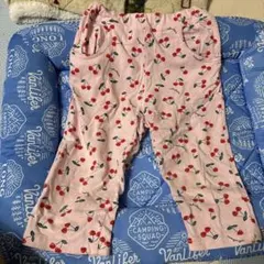さくらんぼ柄 ロングパンツ ピンクのサムネイル