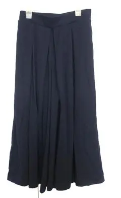 ユニクロ ワイドパンツ ガウチョパンツ ブラック