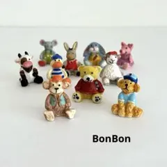 ぬいぐるみ　フェーブ　フランス　陶器　ミニチュア　ドールハウス クマ　ウサギ