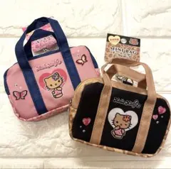 ハローキティ スクバ風ミニキーホルダー2個セット　日焼けキティ ギャル