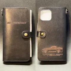 ホンダS2000【前後期】国産本革手帳型iPhoneケース - メルカリ