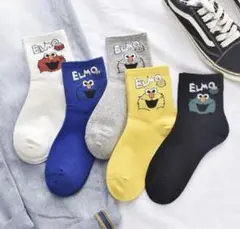 レディース靴下　まとめ売り　5足セット　かわいいキャラクタースニーカーソックス