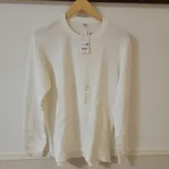 ユニクロ　UNIQLO　ワッフル　ロンＴ　クルーネック　長袖　メンズ