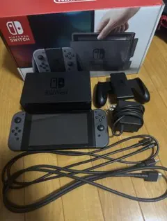 Nintendo Switch 本体 グレー ドッグ 充電器 ジャンク品匿名配送