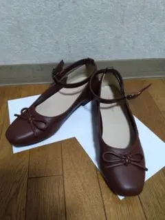 青木美沙子×しまむら パンプス ブラウン M