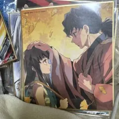 鬼滅の刃 提供イラスト 複製ミニ色紙 刀鍛冶の里編　時透無一郎と父