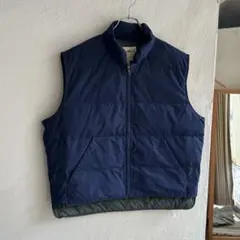 90S USA Eddie Bauer グースダウン ダウンベスト ネイビー