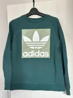 adidas グリーン トレーナー UK S / US M