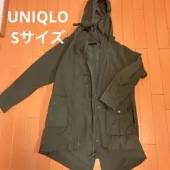 オリーブグリーン フード付きモッズコート Sサイズ