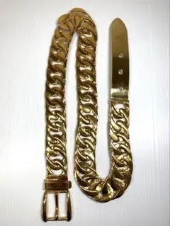 美品　GUCCI グッチ　チェーンベルト　ゴールドカラー