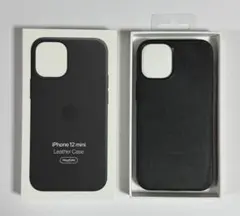 Apple純正 iPhone12mini レザーケース MagSafe対応 黒