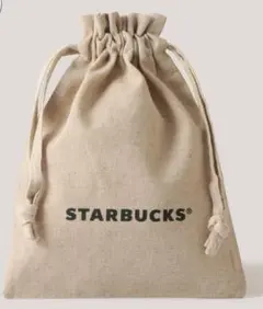 STARBUCKS キャンバス巾着ポーチ スターバックス スタバ