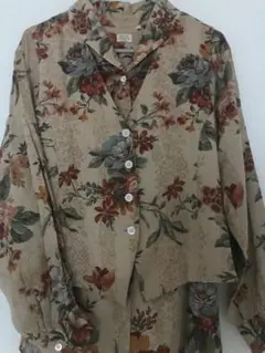 【美品】J.Sloane フラワープリント シャツ・ベスト セット