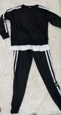 ZYHX ブラック ジャージ上下セット