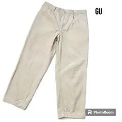 美品　ジーユーコーデュロイパンツ　オフホワイト　XL