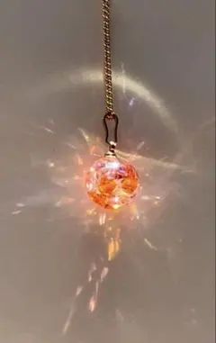 スワロフスキークリスタル使用　夕映え　ネックレス ハンドメイド