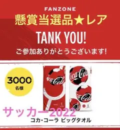 コカ・コーラ FIFAワールドカップ2022 ビッグタオル 新品 非売品 レア