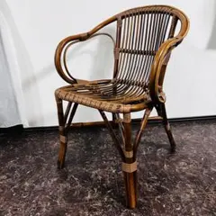 Lola chair ビンテージ⭐︎ラタンブラウン ダイニングチェア4脚セット