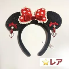 【レア】ミニーマウスイヤリングカチューシャ ディズニー 赤
