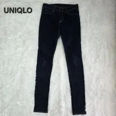 UNIQLO ジーンズ ウルトラストレッチ スキニー ネイビー 25（63.5）