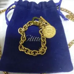 GLITTER 小豆チェーンブレスレット&トップset
