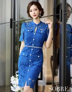 スタンドケミカルレースワンピース ソブレ キャバドレス