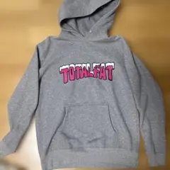 TOTAL FAT トータルファット パーカー グレー プルオーバー ロゴ