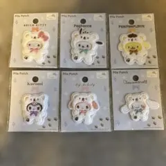 サンリオ　ふわふわスノーワッペン　6種　まとめ売り