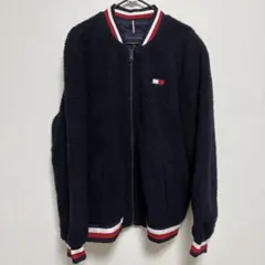 TOMMY HILFIGER ネイビー フリースジャケット ボア アウター