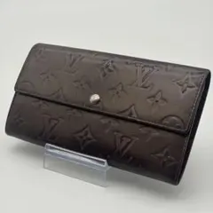 LOUIS VUITTON モノグラム マット 長財布 ポルトフォイユ サラ
