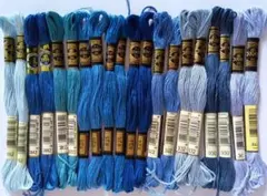 特価DMC 刺繍糸 青系20本セット