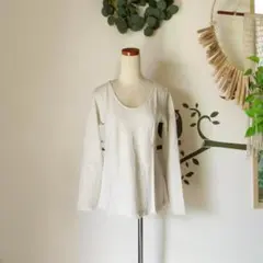 asana HEMP100% テロテロ バイアス ロング フレアースリーブ