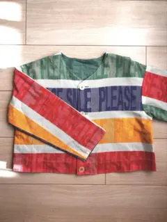 ポールスミス マルチカラー ストライプ カーディガン