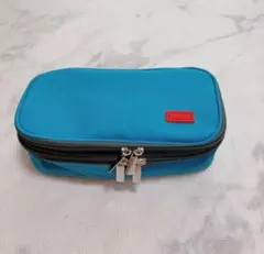 多機能ペンケース 大容量 シンプル 筆箱 仕分け収納 ブルー 筆箱