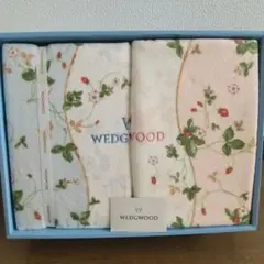 WEDGWOOD（ウェッジウッド） ストロベリー柄 綿毛布2Pセット 新品未