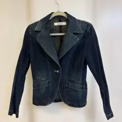 ダークデニム テーラードジャケット