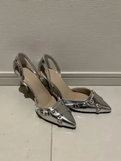 シルバー ハイヒール Mela ZOZOTOWN パンプス 24.5 サンダル