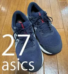 asics アシックス スニーカー 27cm ネイビーのサムネイル