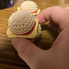 ハンバーガー型あみぐるみ