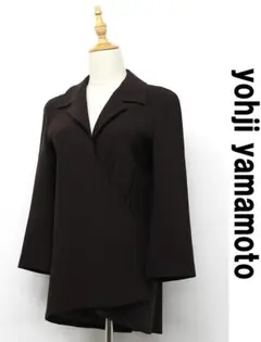 I518 yohji yamamoto カシュクールジャケット 燕尾 9分袖 Sのサムネイル